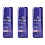 Ficha técnica e caractérísticas do produto Karina Crystal Complex Hair Spray Forte 250ml - Kit com 03