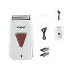 Ficha técnica e caractérísticas do produto Kemei 3382 Barber Finish Electric Shaver por Homens USB sem fio recarregavel Beard Navalha alternativa Foil malha Barbear Maquina
