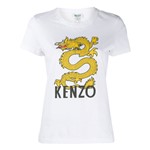 Ficha técnica e caractérísticas do produto Kenzo Camiseta com Estampa de Dragão - BRANCO