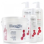 KeraSilk Reconstrução Pós-Química Kit Shampoo, Condicionador, Leave-in e Máscara - KeraSilk