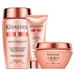 Ficha técnica e caractérísticas do produto Kérastase Kit de Tratamento Discipline Cabelos Finos Shampoo 250ml + Mascara 200g + Fondant 200ml