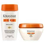 Ficha técnica e caractérísticas do produto Kérastase Kit Duo Nutritive Cabelos Finos - Shampoo Bain Satin 1 250ml + Máscara Cabelos Finos 200ml - Kerastase