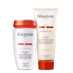 Ficha técnica e caractérísticas do produto Kit Kerastase Nutritive Bain Satin 1 Shampoo 250ml + Lait Vital 200ml