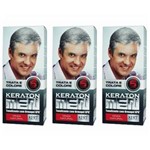 Ficha técnica e caractérísticas do produto Keraton Men Tonalizante Cinza Natural 30ml - Kit com 03