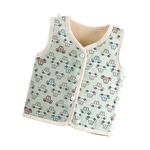 Ficha técnica e caractérísticas do produto Kid respirável velo Vest bebê aquecido Gilet mangas camisola tit
