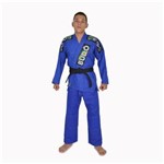 Ficha técnica e caractérísticas do produto Kimono Jiu-jitsu Trainning Trançado Azul Budô Adulto