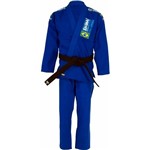 Ficha técnica e caractérísticas do produto Kimono Shinai Jiu Jitsu Standart Trançado - Masculino- Azul