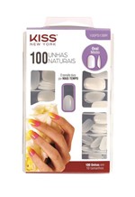 Ficha técnica e caractérísticas do produto Kiss Kit 100 Unhas Postiças Oval Médio