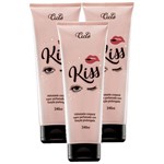 Kiss Loção Hidratante Super Perfumada 240ml Ciclo Cosméticos Pack com 3 Un