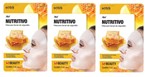 Ficha técnica e caractérísticas do produto Kiss Máscara Facial de Algodão Mel Nutritiva Kit 3 Unidades