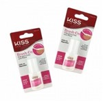 Ficha técnica e caractérísticas do produto Kiss New York Kit 2 Cola de Unhas Brush On Pincel (fbgl504)