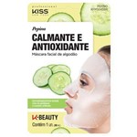 Máscara Facial de Algodão Kiss Ny - Pepino Calmante e Antioxidante