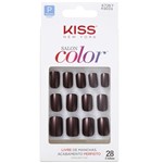 Ficha técnica e caractérísticas do produto Kiss New York Salon Color Unhas Postiças Ref. KSC01-BR