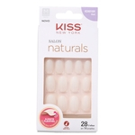 Ficha técnica e caractérísticas do produto Kiss New York Salon Naturals Oval Médio - Unhas Postiças