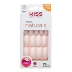 Ficha técnica e caractérísticas do produto Kiss New York Salon Naturals Unhas Postiças - Bailarina Longo