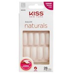 Ficha técnica e caractérísticas do produto Kiss New York Salon Naturals Unhas Postiças - Quadrado Longo