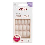 Ficha técnica e caractérísticas do produto Kiss Unhas Postiça Salon Naturals Oval Médio