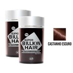 Ficha técnica e caractérísticas do produto Kit 02 Maquiagem Pra Calvície Billion Hair - Cast Escuro 25G