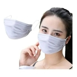 Ficha técnica e caractérísticas do produto Kit 30 Mascaras Tecido 100% Algodão Reutilizável Branca Não Descartável Lavável