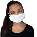 Kit 50 Protetor facial de Tecido tnt uma face com elástico lavável