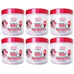 Ficha técnica e caractérísticas do produto Kit 06 Mascara Red Matizadora Maria Escandalosa - 500g