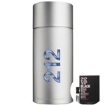 Ficha técnica e caractérísticas do produto KIT 212 Men Carolina Herrera Eau de Toilette - Perfume Masculino 200ml+212 VIP Black Men