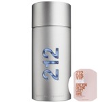 Ficha técnica e caractérísticas do produto KIT 212 Men Carolina Herrera Eau de Toilette - Perfume Masculino 200ml+212 Vip Rosé Eau de Parfum