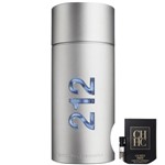 Ficha técnica e caractérísticas do produto KIT 212 Men Carolina Herrera Eau de Toilette - Perfume Masculino 200ml+CH Men Privé