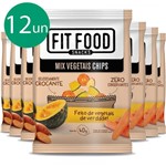 Ficha técnica e caractérísticas do produto Kit 12 Mix Vegetais Chips FIT FOOD 40g