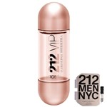 Ficha técnica e caractérísticas do produto KIT 212 VIP Rosé Carolina Herrera Eau de Parfum - Perfume Feminino 30ml+212 Men NYC Eau de Toilette