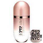 Ficha técnica e caractérísticas do produto KIT 212 VIP Rosé Carolina Herrera Eau de Parfum - Perfume Feminino 50ml+212 Men NYC Eau de Toilette