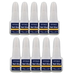Ficha técnica e caractérísticas do produto Kit 10 Colas Unhas Tips Manicure Nail Glue 10Ml