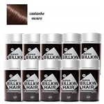 Ficha técnica e caractérísticas do produto Kit 10 Maquiagem Pra Calvície Billion Hair - 25g (Castanho Escuro)