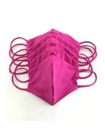 Ficha técnica e caractérísticas do produto Kit 10 Máscaras Fabiola Molina em Tecido Rosa para Proteção Individual Lavável