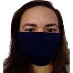 Ficha técnica e caractérísticas do produto Kit 10 Máscaras Tecido Lavável Não Descartável. AZUL MARINHO
