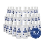 Ficha técnica e caractérísticas do produto Kit 100 Álcool em Gel 70% Higienizador Antisséptico Hidratante 100ml - Sillage