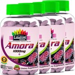 Ficha técnica e caractérísticas do produto Kit 4 Amora 1000mg 180 Comprimidos Lauton Nutrition