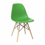 Ficha técnica e caractérísticas do produto Kit 3 Cadeiras Eames Madeira Sem Braço Verde
