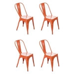 Ficha técnica e caractérísticas do produto Kit 4 Cadeiras Tolix Laranja