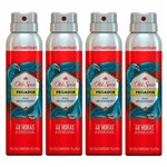 Ficha técnica e caractérísticas do produto Kit 4 Desodorante Spray Old Spice Antitranspirante Pegador 93g