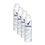 Ficha técnica e caractérísticas do produto Kit 4 Desodorantes Rexona Motionsense Antitranspirante Aerossol Sem Perfume 150ml