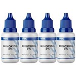 Ficha técnica e caractérísticas do produto Kit 4 Frascos de Minoxidil 5% com 60ml Unicpharma