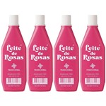 Ficha técnica e caractérísticas do produto Kit 4 Leite de Rosas Desodorante + Proteção para Seu Corpo Indicado para a Limpeza da Pele 170ml