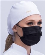 Ficha técnica e caractérísticas do produto Kit 4 Mascaras Respiratória Tecido Algodão Lavável/Reutilizável Preta - Genérico