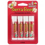 Kit 4 Sierra Bees Bálsamos Orgânicos para Lábios Romã 4,25G