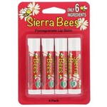Ficha técnica e caractérísticas do produto Kit 4 Sierra Bees Bálsamos Orgânicos para Lábios Romã 4,25g
