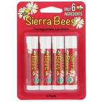 Ficha técnica e caractérísticas do produto Kit 4 Sierra Bees Bálsamos Orgânicos Para Lábios Romã 4,25g