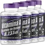 Ficha técnica e caractérísticas do produto Kit 4 Vitamina a Acetato de Retinol 120 Capsulas Lauton
