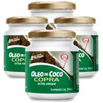 Ficha técnica e caractérísticas do produto Kit 4x Óleo de Coco Extra Virgem 200ml - Copra