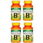 Ficha técnica e caractérísticas do produto Kit 4X Vitamina B12 (cianocobalamina) 60 Cápsulas Unilife
